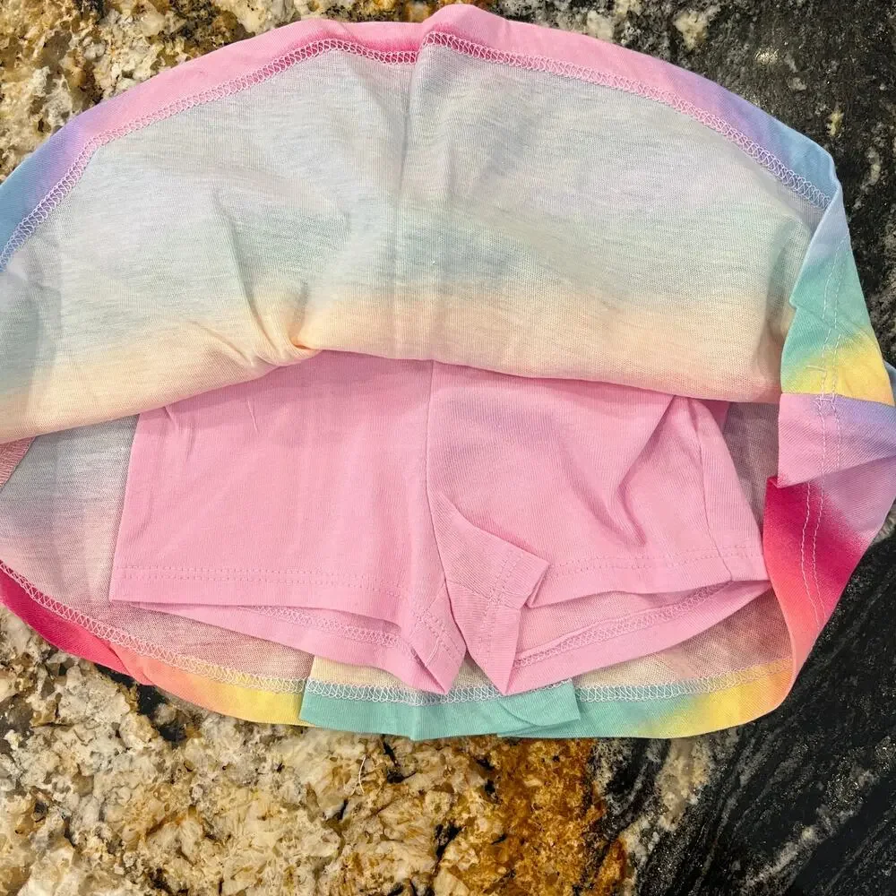 NWT Children's Place Pastel Rainbow W/